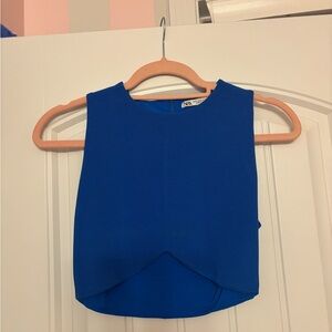 Zara Royal Blue Crop Top